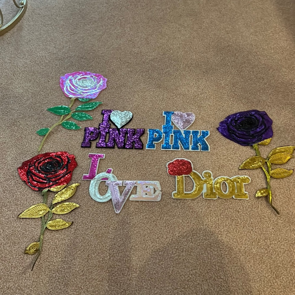 7pc Sequence embroidery Patches
